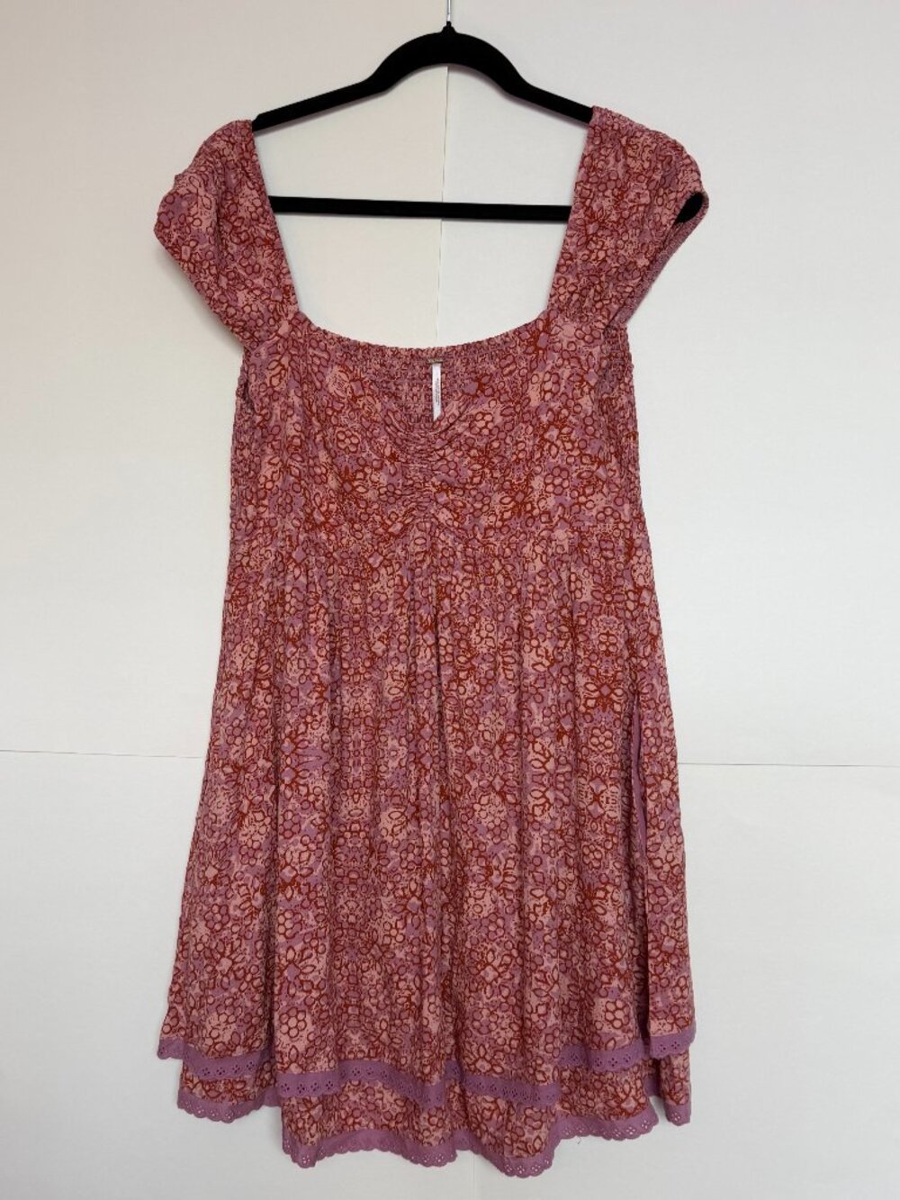 Free People Tabitha Mini Dress in Pink Size M